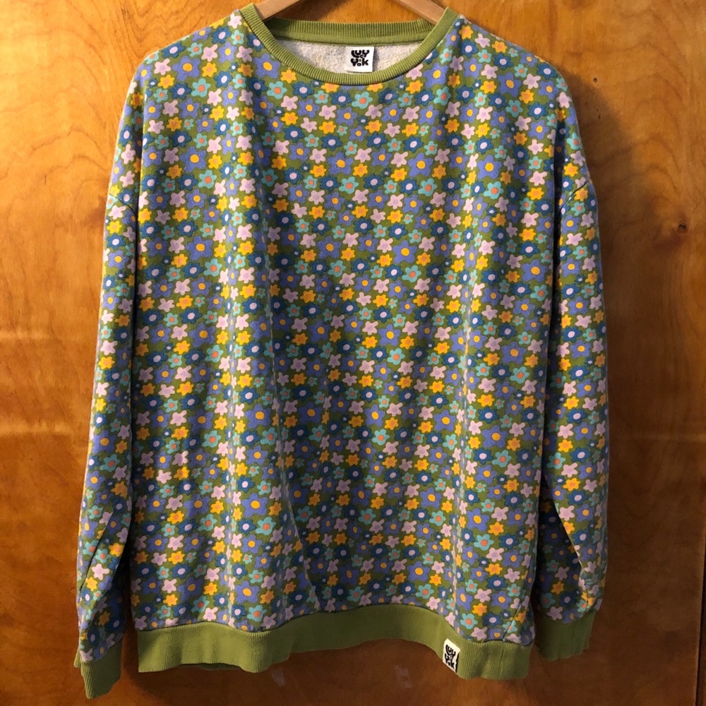 Lucy & Yak Lazy Daisy Crewneck Sweatshirt Medium/Large